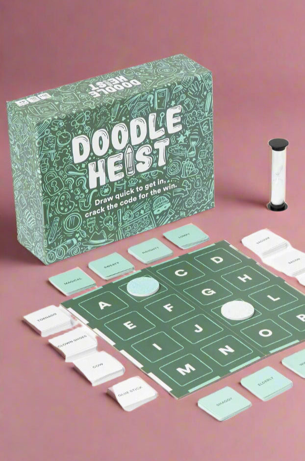 This fast paced, team drawing game suitable for 10 years+.