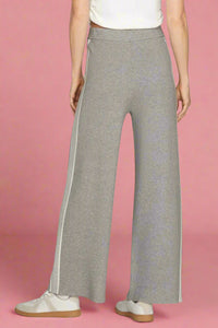 Stripe Detail Sweater Pants - Grey