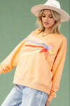 Shooting Star Sweatshirt - Cantaloupe
