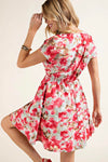 Elastic Waist Kimono Dress Sage