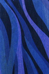 Denim Color Swirl Dress Blue
