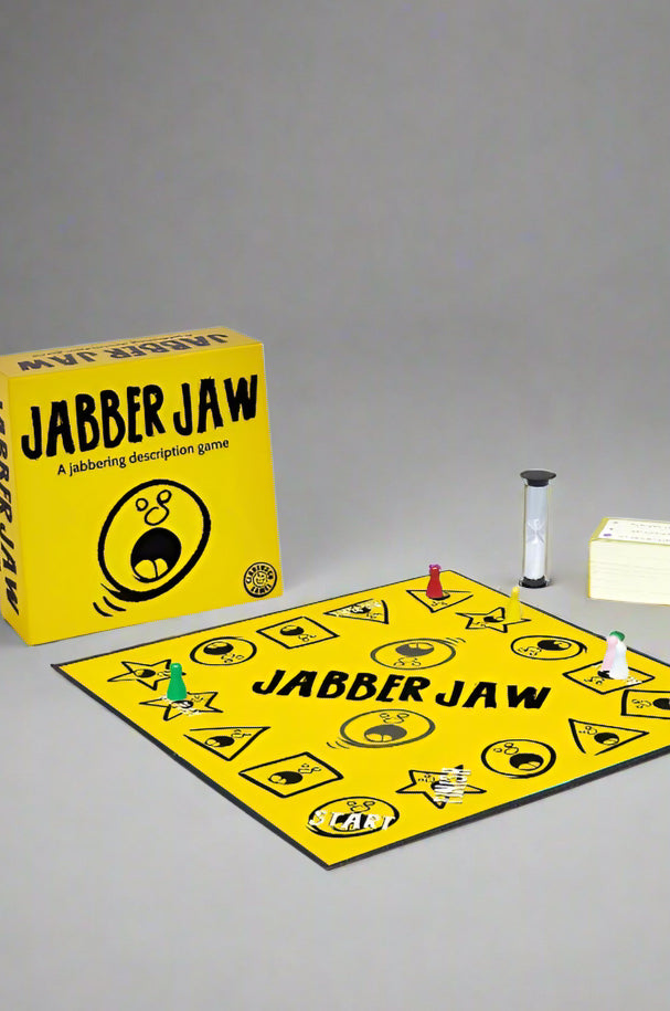 A game where the goal is to describe or mime as many phrases in 60 seconds that teammates guess. For 12 years+ and 4+ players.
