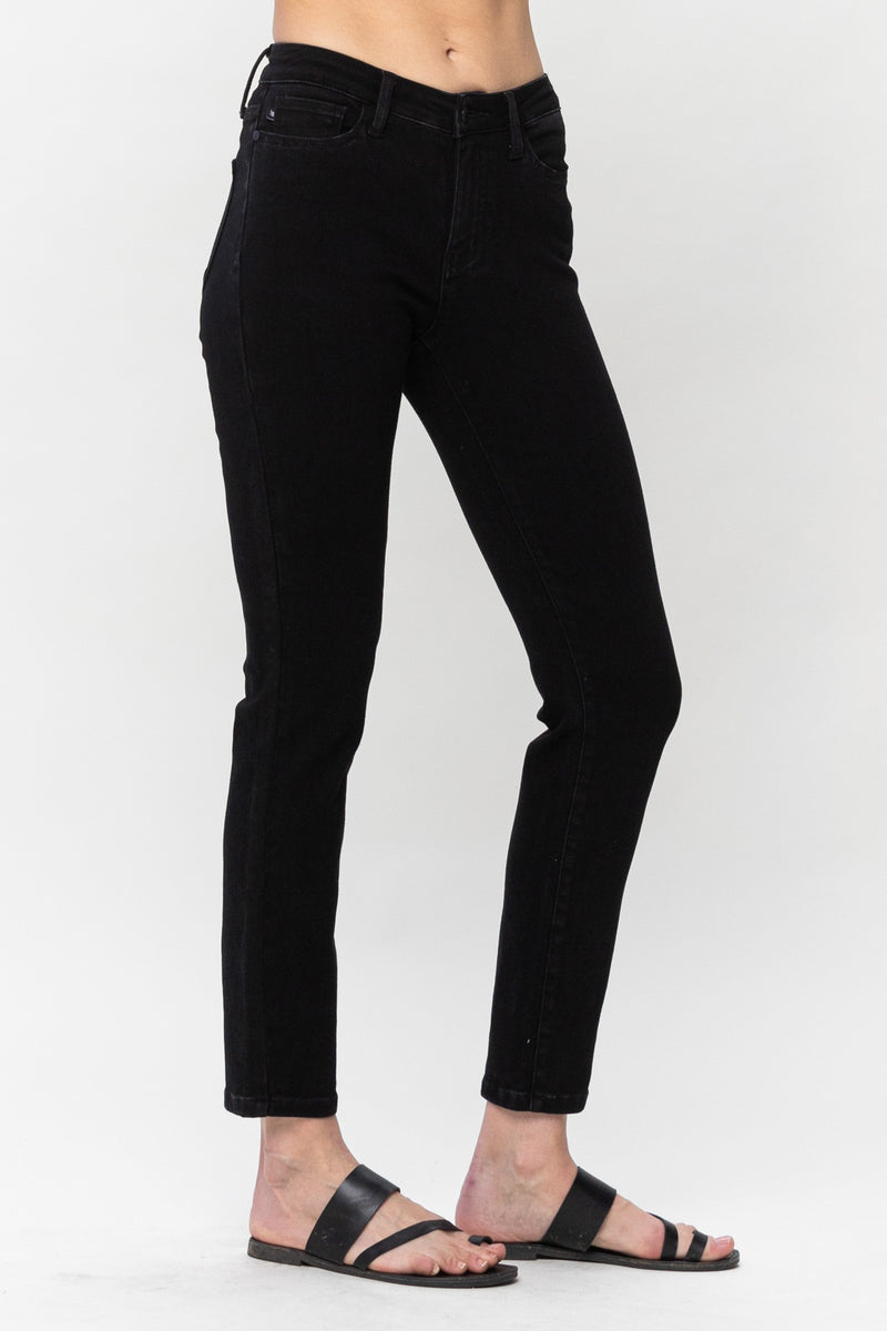 Jet Black Midrise Slim Fit Jeans JB67