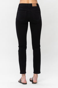 Jet Black Midrise Slim Fit Jeans JB67