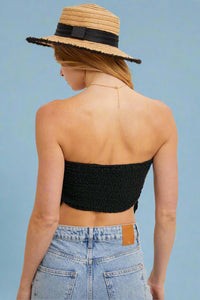 Lace Bandana Top - Black