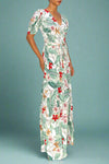 Maxi Faux Wrap Dress - Ivory