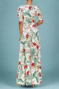 Maxi Faux Wrap Dress - Ivory