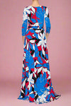 Maxi Faux Wrap Dress - Tropical Coral