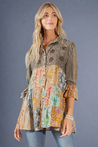 Tiered Bohemian Top