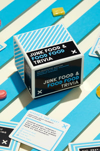 A junk food trivia set with, containing 200 entertaining questions on food.