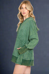 Mineral Wash Hoodie Sweatshirt Hunter