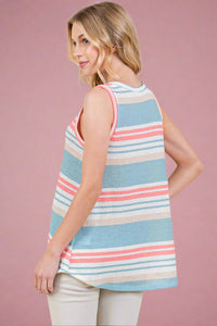 Light Weight Knit Tank Top - Multi