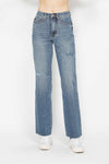 HW Tummy Control Cut Raw Hem Straight JB89