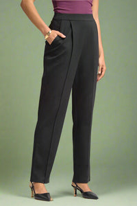 Magic High Waist Relaxed Pants - Black