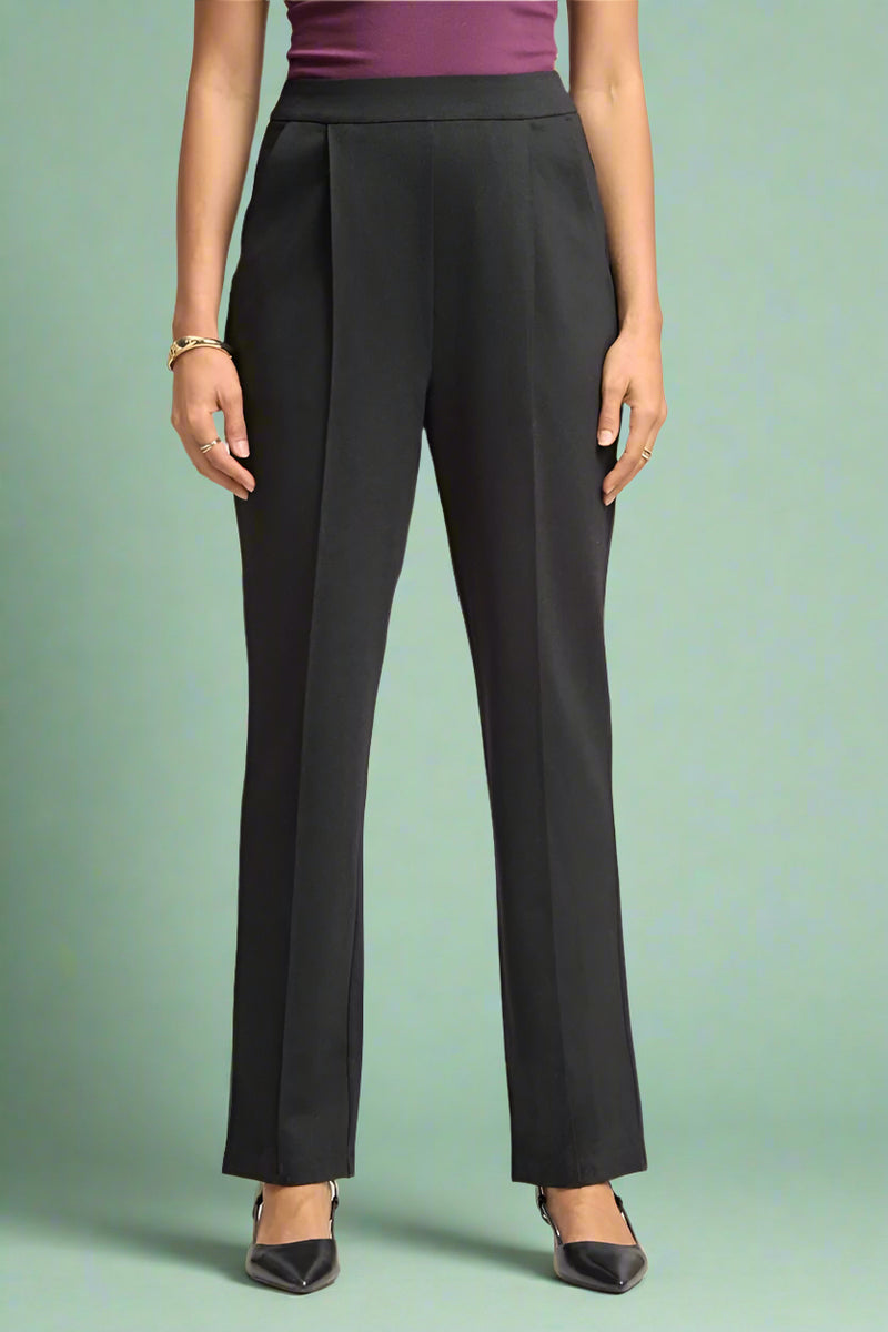 Magic High Waist Relaxed Pants - Black