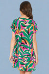 Tropical Relaxed Dress - Kelly