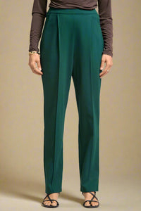 Magic High Waist Relaxed Pants - Hunter Green