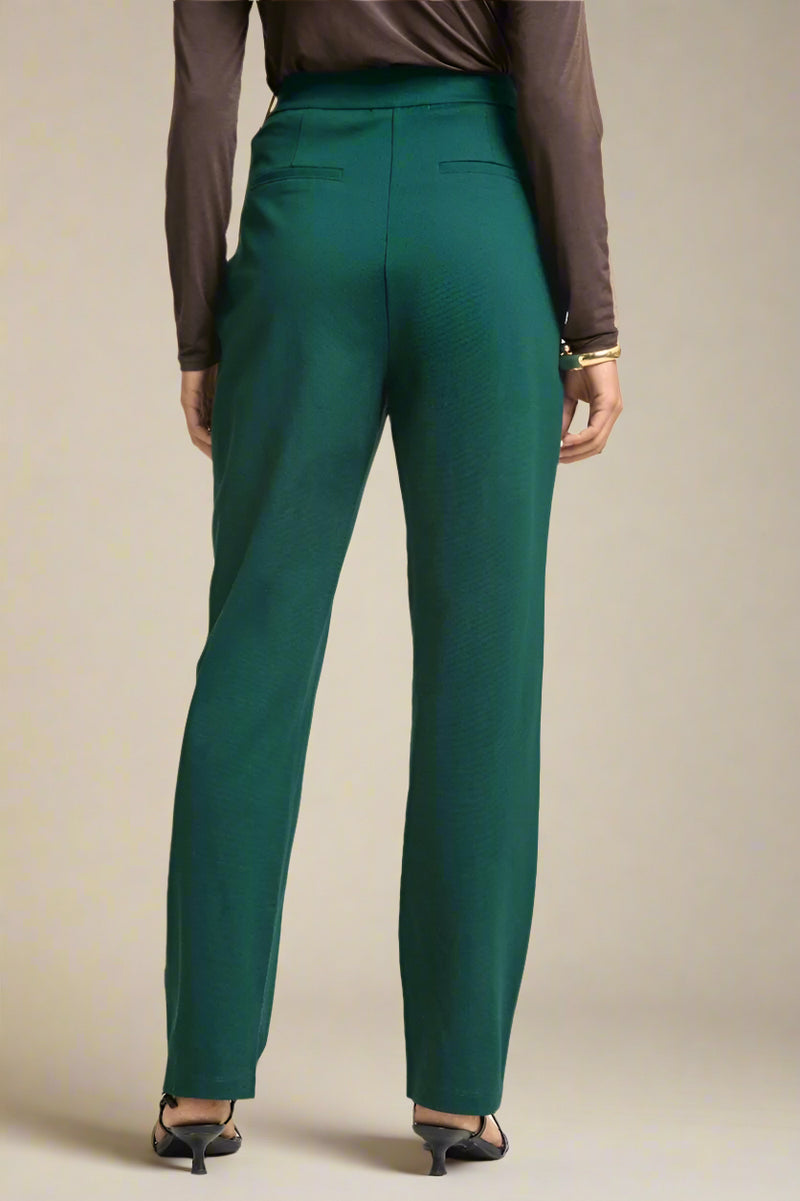 Magic High Waist Relaxed Pants - Hunter Green