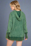 Mineral Wash Hoodie Sweatshirt Hunter