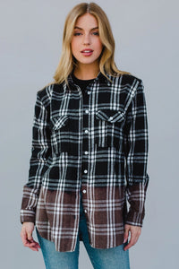 Black & White Plaid Flannel