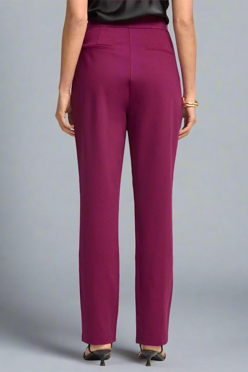 Magic High Waist Relaxed Pants - Merlot