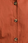 Shirt Button Down Fit Flare Dress Brick