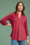 Lizzy Top - Mocha Pink Floral