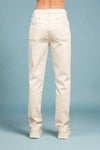 Western Yoke Studded Jeans - Cream