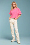 Western Yoke Studded Jeans - Cream