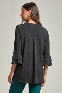 Lizzy Bell Top - Solid Black