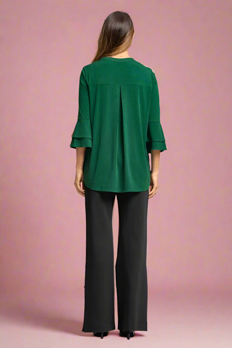 Lizzy Bell Top - Jewel Green