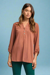 Lizzy Lux Top - Caramel