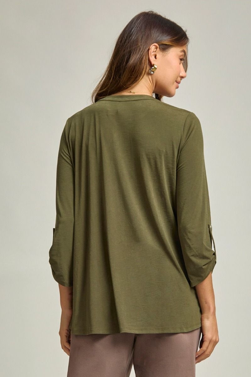 Lizzy Lux Top - Olive
