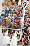 Dublin Embroidered Beaded Backpack