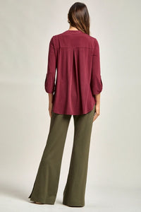Lizzy Top - Solid Wine