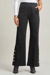 Magic Side Button Pants - Black