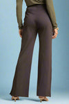 Magic Side Button Pants - Chocolate