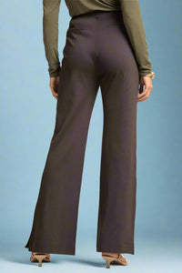 Magic Side Button Pants - Chocolate
