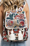 Dublin Embroidered Beaded Backpack