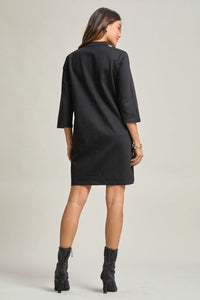 Magic V-Neck Dress - Black