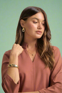 Magic V-Neck Dress - Caramel