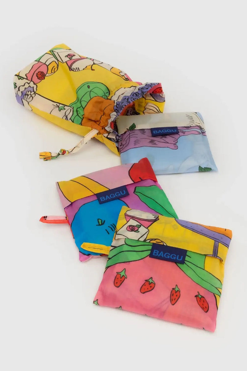 Baggu Recycled Shopping Bag Set Of 3 - Still Life