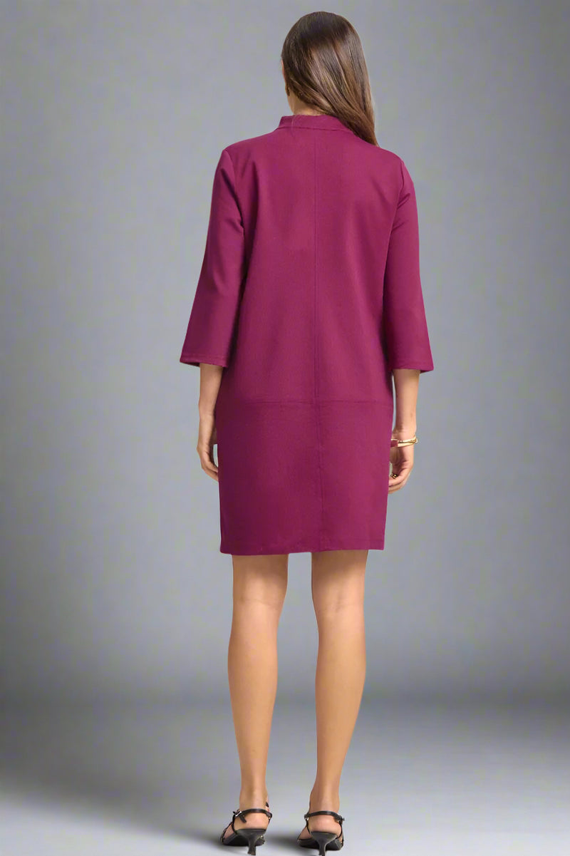 Magic V-Neck Dress - Merlot