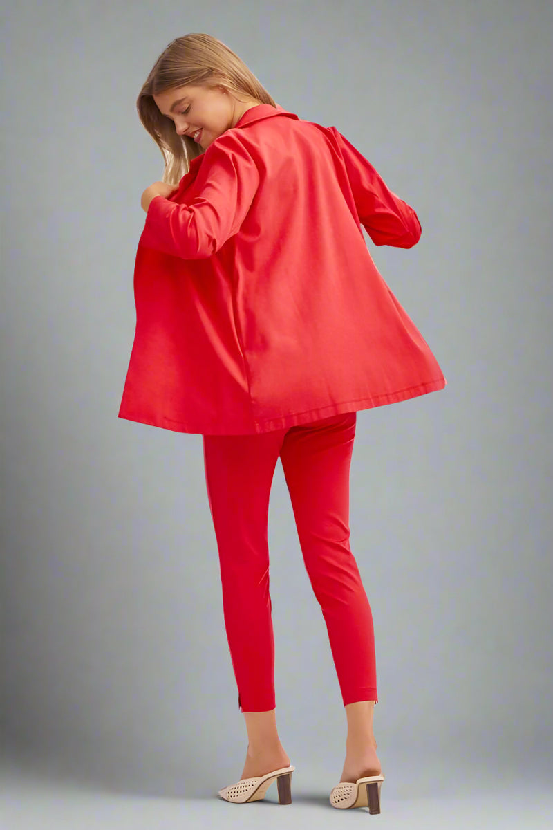 Magic 3/4 Sleeve Blazer - Dragon Fruit