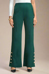 Magic Side Button Pants - Hunter Green