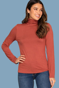 Long Sleeve Mock Neck Top