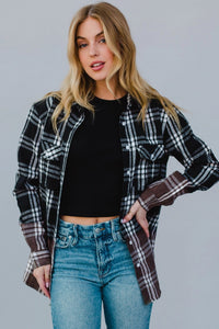 Black & White Plaid Flannel