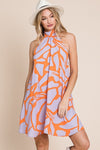Vacation Halter Dress Lavender