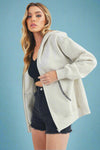 Noel Full Zip Hoodie - Heather Bone
