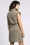 Siena Tie Waist Dress - Olive